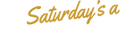 Saturday's A Rugby Day