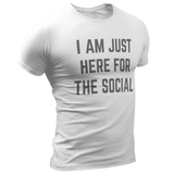 Just Here for the Social - Short-Sleeve Unisex T-Shirt - Saturday's A Rugby Day