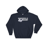 Marysville Rugby Grunge Hooded Sweatshirt - Saturday's A Rugby Day