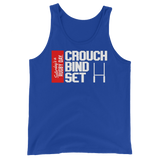 Crouch, Bind, Set Red Block Tank Top - Saturday's A Rugby Day