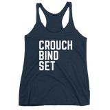 Women's Crouch Bind Set Racerback Tank - Saturday's A Rugby Day
