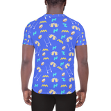 Summer Lovin' All-Over Print Men's Athletic T-shirt - Saturday's A Rugby Day
