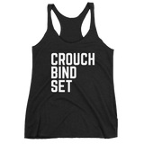 Women's Crouch Bind Set Racerback Tank - Saturday's A Rugby Day