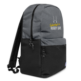 Saturday's a Rugby Day Embroidered Champion Backpack - Saturday's A Rugby Day