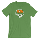Castaways Shamrock Crest Short-Sleeve Unisex T-Shirt - Saturday's A Rugby Day