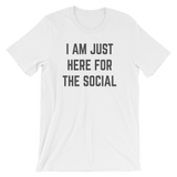 Just Here for the Social - Short-Sleeve Unisex T-Shirt - Saturday's A Rugby Day