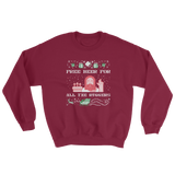 Free Beer for All the Ruggers Ugly Sweatshirt - Saturday's A Rugby Day