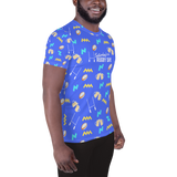 Summer Lovin' All-Over Print Men's Athletic T-shirt - Saturday's A Rugby Day