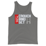 Crouch, Bind, Set Red Block Tank Top - Saturday's A Rugby Day