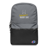 Saturday's a Rugby Day Embroidered Champion Backpack - Saturday's A Rugby Day