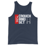 Crouch, Bind, Set Red Block Tank Top - Saturday's A Rugby Day