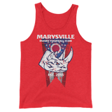 Marysville Rhino with Ohio Flag Unisex Tank Top - Saturday's A Rugby Day