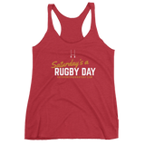 Women's SARD Racerback Tank - Saturday's A Rugby Day