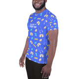 Summer Lovin' All-Over Print Men's Athletic T-shirt - Saturday's A Rugby Day