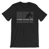 Columbus Castaways Rugby Repeat Short-Sleeve Unisex T-Shirt - Saturday's A Rugby Day
