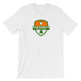 Castaways Shamrock Crest Short-Sleeve Unisex T-Shirt - Saturday's A Rugby Day