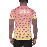 Clydesdale Sublimated Men's Athletic T-shirt - Saturday's A Rugby Day