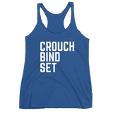 Women's Crouch Bind Set Racerback Tank - Saturday's A Rugby Day