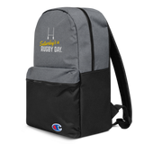 Saturday's a Rugby Day Embroidered Champion Backpack - Saturday's A Rugby Day