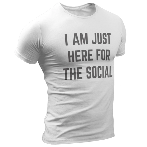 Just Here for the Social - Short-Sleeve Unisex T-Shirt - Saturday's A Rugby Day