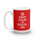 Keep Calm and Social On Mug - Saturday's A Rugby Day