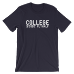 College - Rugby Fly-Half - Short-Sleeve Unisex T-Shirt - Saturday's A Rugby Day