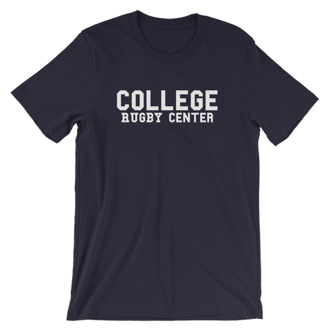 College - Rugby Center - Short-Sleeve Unisex T-Shirt - Saturday's A Rugby Day