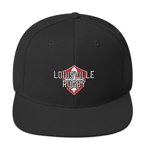 Louisville Large Crest Logo Snapback Hat - Saturday's A Rugby Day