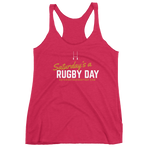 Women's SARD Racerback Tank - Saturday's A Rugby Day
