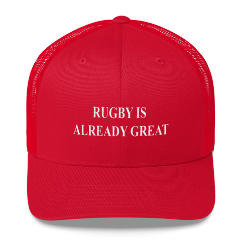 Rugby is Already Great Trucker Cap - Saturday's A Rugby Day