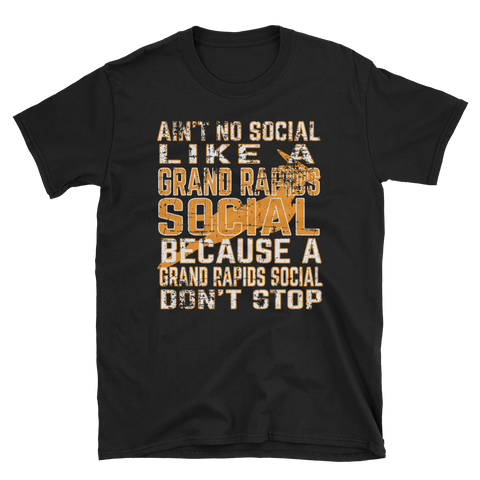 Grand Rapids Social Short-Sleeve Unisex T-Shirt - Saturday's A Rugby Day