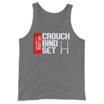 Crouch, Bind, Set Red Block Tank Top - Saturday's A Rugby Day