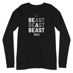 Be A Beast Unisex Long Sleeve Tee - Saturday's A Rugby Day