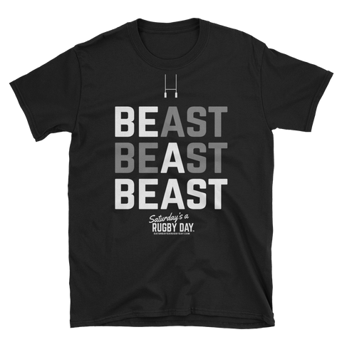 Be a Beast - Short-Sleeve Unisex T-Shirt - Saturday's A Rugby Day