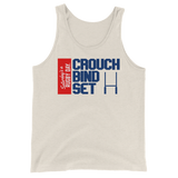 Crouch, Bind, Set Red Block Tank Top - Saturday's A Rugby Day