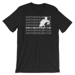 White River Repeat Short-Sleeve Unisex T-Shirt - Black - Saturday's A Rugby Day