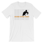 Grand Rapids Rugby Repeat Short-Sleeve Unisex T-Shirt - Saturday's A Rugby Day