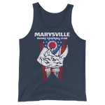 Marysville Rhino with Ohio Flag Unisex Tank Top - Saturday's A Rugby Day