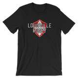 Louisville Rugby Fade Crest Short-Sleeve Unisex T-Shirt - Saturday's A Rugby Day