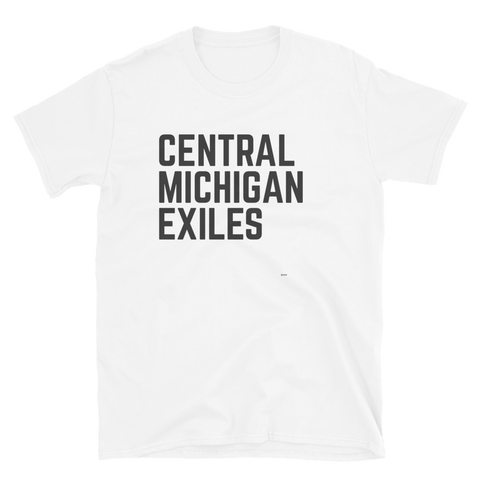 Central Michigan Exiles Text Short-Sleeve Unisex T-Shirt