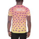 Clydesdale Sublimated Men's Athletic T-shirt - Saturday's A Rugby Day