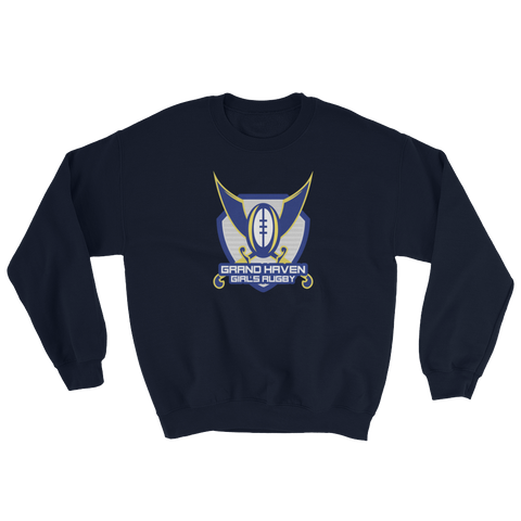 Grand Haven Girls Rugby Crew-neck Sweatshirt - Saturday's A Rugby Day