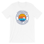 7's Sunset Short-Sleeve Unisex T-Shirt - Saturday's A Rugby Day
