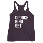 Women's Crouch Bind Set Racerback Tank - Saturday's A Rugby Day