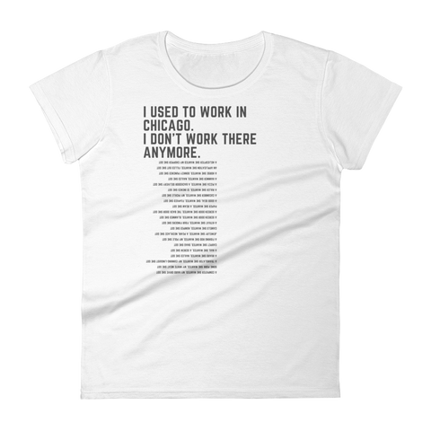 I Used to Work in Chicago - Women's with Lyrics - Saturday's A Rugby Day
