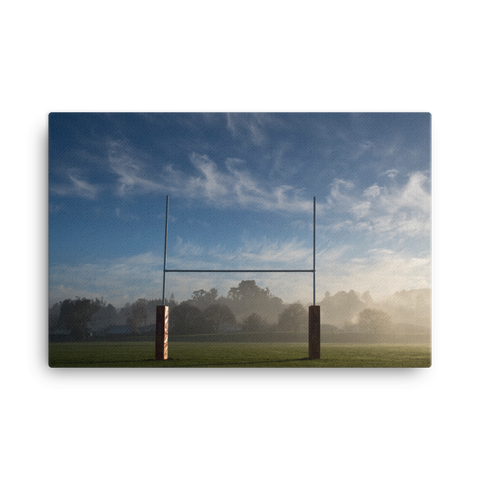 Uprights Canvas - Saturday's A Rugby Day